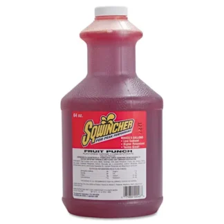 Sqwincher® Liquid Concentrate Electrolyte Drink, Fruit Punch, 64oz Bottles, 6/Carton