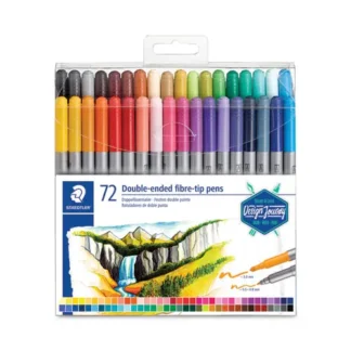 Staedtler® Double Ended Markers, Assorted Bullet Tips, Assorted Colors, 72/Pack