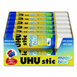 Staedtler® Glue Stick, 21 g, Applies Blue, Dries Clear, 12/Pack
