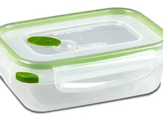 Sterilte Ultra-Seal 3.1 Cup Rectangle Food Storage Container, Green