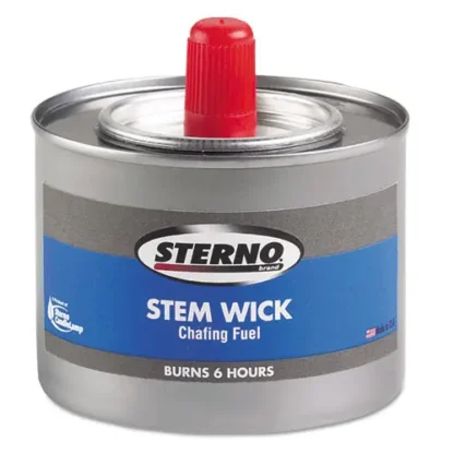 Sterno® Chafing Fuel Can with Stem Wick, Methanol, 6-Hour Burn Time, 1.89 g - 24/Carton