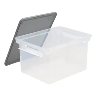 Storex Portable File Tote with Locking Handles