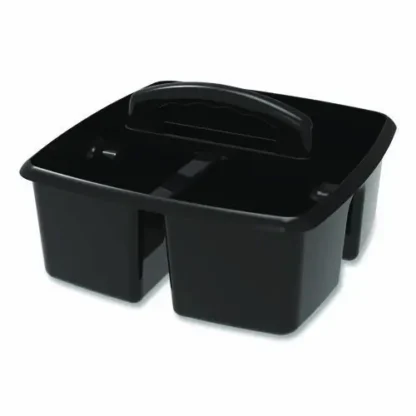 Storex Small Caddy, Black, 6/Pack