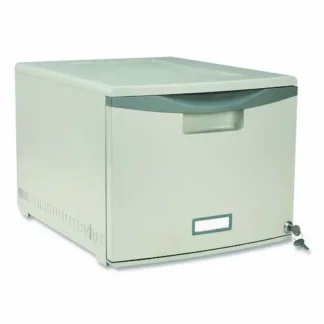 Storex Stackable Storage Drawer - Gray, 14.8" x 18.3" x 12.8"