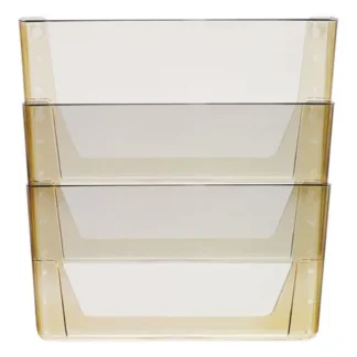Storex Wall File, 3 Sections, Legal Size, Smoke, 3/Set