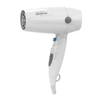 Sunbeam Hand-Held Hair Dryer, Folding 1875W White