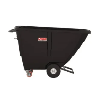 Suncast Commercial® 0.5 cu yd Light Duty Tilt Truck, 850 lb Capacity, Black