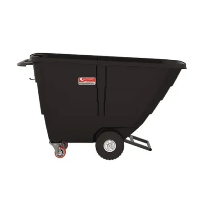 Suncast Commercial® 0.5 cu yd Light Duty Tilt Truck, 850 lb Capacity, Black