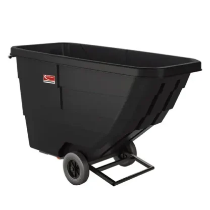 Suncast Commercial® 0.75 cu yd Light Duty Tilt Truck, 750 lb Capacity, Black (Extended Delivery Time)