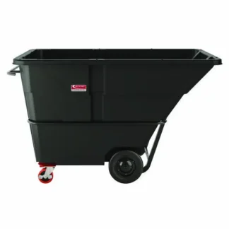Suncast Commercial® 2 cu yd Heavy Duty Tilt Truck, Forkliftable Frame, 2,300 lb Capacity, Black/Red