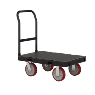 Suncast Commercial® Resin Platform Truck, 1,600 lb Capacity, 24" x 36", Black - Extended Delivery
