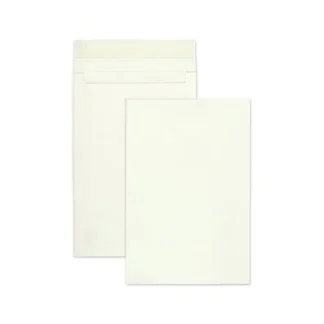 Survivor® 14 lb Tyvek Open End Expansion Mailer, #15 1/2, Redi-Strip Self-Seal, 12 x 16, White, 100/Carton