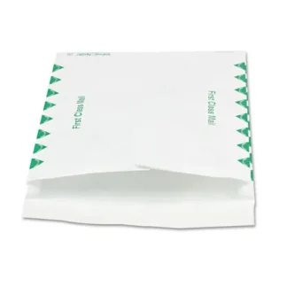 Survivor® 14 lb Tyvek Open End Expansion Mailer Value Pack, First Class, #13 1/2, Flip-Stik, Redi-Strip Closure, 10 x 13, White, 100/CT