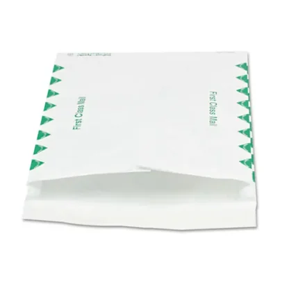 Survivor® 14 lb Tyvek Open End Expansion Mailer Value Pack, First Class, #13 1/2, Flip-Stik, Redi-Strip Closure, 10 x 13, White, 100/CT