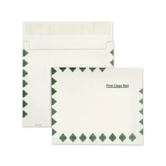 Survivor® Light 14 lb Tyvek Open End Expansion Mailers, First Class, #13 1/2, Square Flap, Redi-Strip Closure, 10 x 13, White, 100/CT