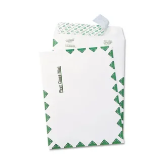 Survivor® Lightweight Tyvek® Catalog Mailers, First Class, #6 1/2, Square Flap, Redi-Strip® Adhesive Closure, 6 x 9, White, 100/Box