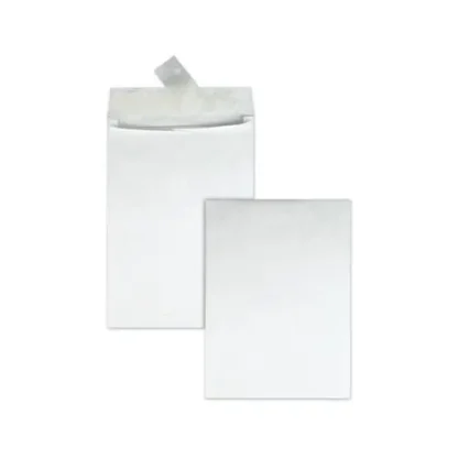 Survivor® Lightweight 14 lb Tyvek Open End Expansion Mailers, #13 1/2, 1.5" Expansion, Square Flap, Redi-Strip Closure, 10 x 13, White, 25/Box