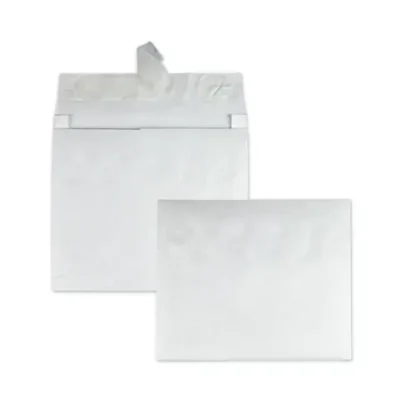 Survivor® Lightweight 14 lb Tyvek® Open End Expansion Mailers, #15 1/2, 12 x 16, White, 100/Carton