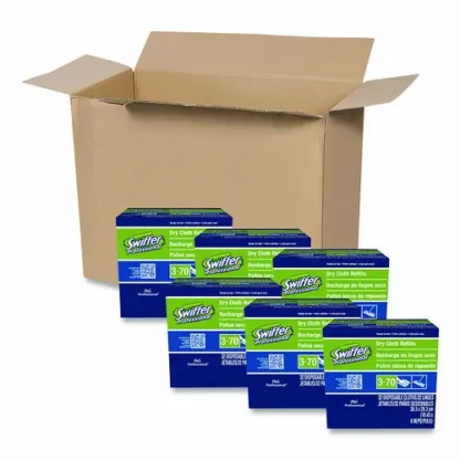 Swiffer® Dry Refill Cloths, White, 32 Wipes/Box, 6 Boxes/Carton