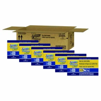 Swiffer® Max/XL Dry Refill Cloths, 17.88" x 10", White, 16/Box, 6 Boxes/Carton