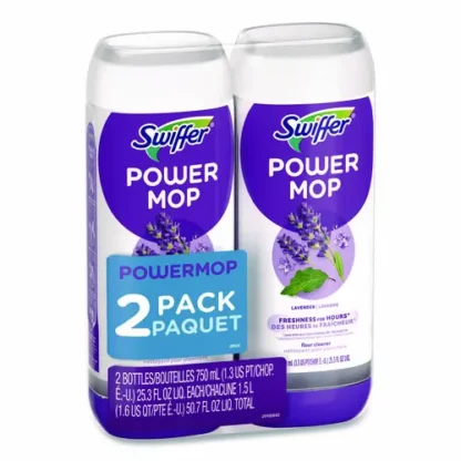 Swiffer® PowerMop Refill Cleaning Solution, Lavender Scent, 25.3 oz, 2 Refill Bottles