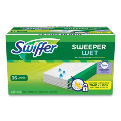 Swiffer® Wet Refill Cloths, Lavender Vanilla and Comfort, 36/Carton