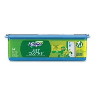 Swiffer® Wet Refill Cloths, Gain Original Scent, White, 24 Cloths/Box, 6 Boxes/Carton