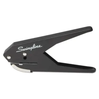 Swingline® 20-Sheet Low Force One-Hole Punch, 9/32" Holes, Black