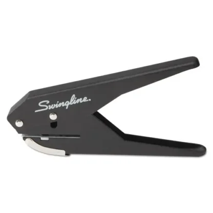Swingline® 20-Sheet Low Force One-Hole Punch, 9/32" Holes, Black