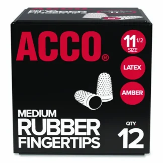 Swingline® Rubber Finger Tips, 11 1/2 (Medium), Amber, Dozen