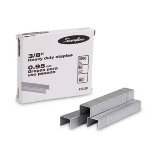 Swingline® S.F. 13 Heavy-Duty Staples, 0.38" Leg, 0.5" Crown, Steel, 1,000/Box
