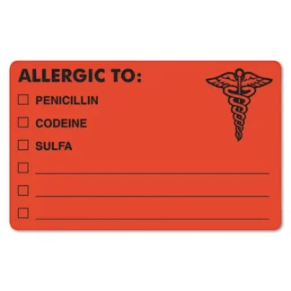 Tabbies® Allergy Warning Labels