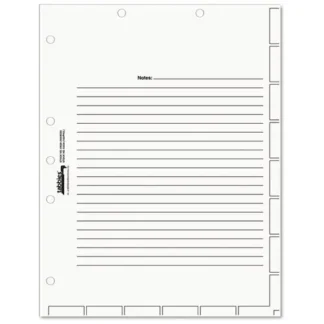 Tabbies® Medical Chart Index Divider Sheets, Untabbed, 11 x 8.5, White, 400/Box