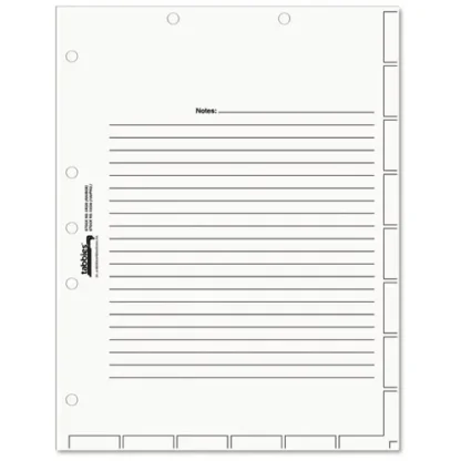Tabbies® Medical Chart Index Divider Sheets, Untabbed, 11 x 8.5, White, 400/Box
