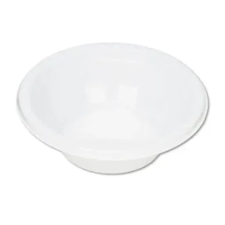 Tablemate® Plastic Dinnerware, Bowl, 5 oz, White, 125/Pack