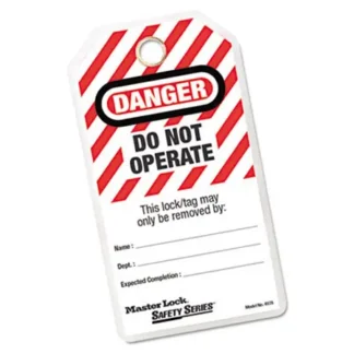 Tag, Do Not Operate, Grommet & Tie