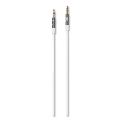 Targus® iStore 3.5 mm AUX Audio Cable, 4.9 ft, White