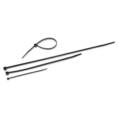 Tatco Nylon Cable Ties, 11 x 0.19, 50 lb, Black, 500/Pack