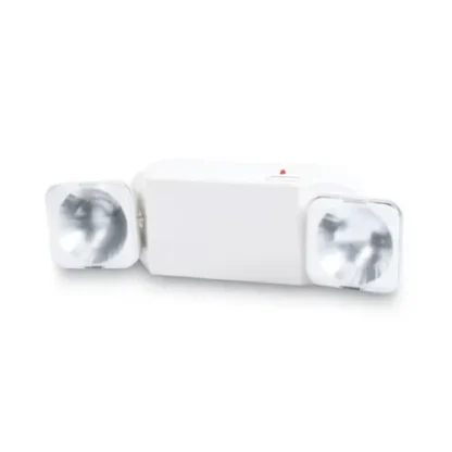 Tatco Swivel Head Twin Beam Emergency Lighting Unit, White