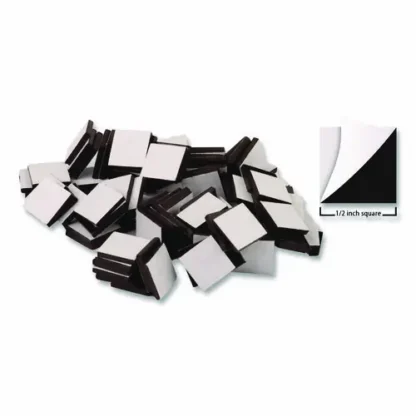 Teacher Created Resources Adhesive Magnetic Squares, 0.5" x 0.5", Black, 100/Set