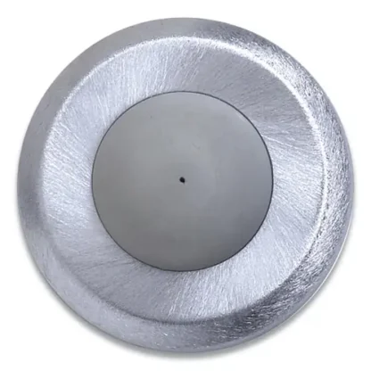 Tell® Convex Wall Bumper, Satin Chrome/Gray, 2.5" x 0.75" x 2.5"