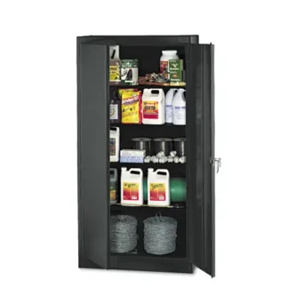 Tennsco 72" High Standard Cabinet (Unassembled), 36w x 18d x 72h, Black