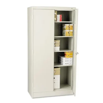 Tennsco 72" High Standard Cabinet (Unassembled), Light Gray, 36"W x 18"D x 72"H