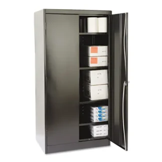 Tennsco 72" High Standard Cabinet (Unassembled), 36w x 24d x 72h, Black