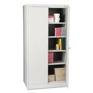 Tennsco 72" High Standard Cabinet, Light Gray, 36"W x 24"D x 72"H (Unassembled)