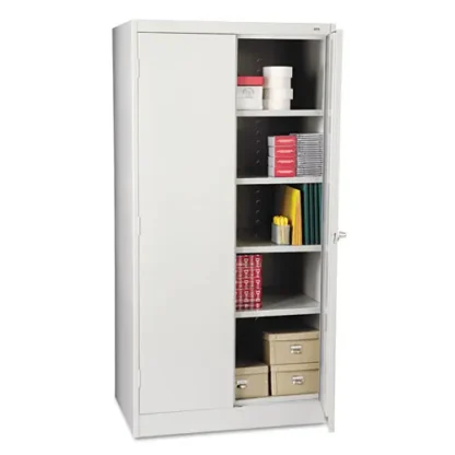 Tennsco 72" High Standard Cabinet, Light Gray, 36"W x 24"D x 72"H (Unassembled)