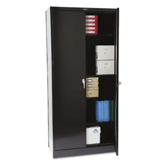 Tennsco 78" High Deluxe Cabinet, 36w x 18d x 78h, Black