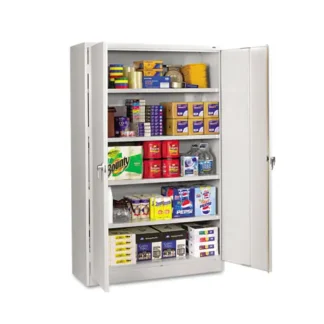 Tennsco Assembled Jumbo Steel Storage Cabinet, Light Gray
