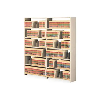 Tennsco Snap-Together Seven-Shelf Closed Add-On Unit