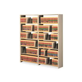 Tennsco Snap-Together Six-Shelf Closed Add-On, Steel, Sand